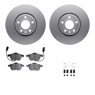 R1 Concepts WDUH1-73124 Carbon Series Brake Rotors W/ 5000 Oep Brake Pads & Hdw